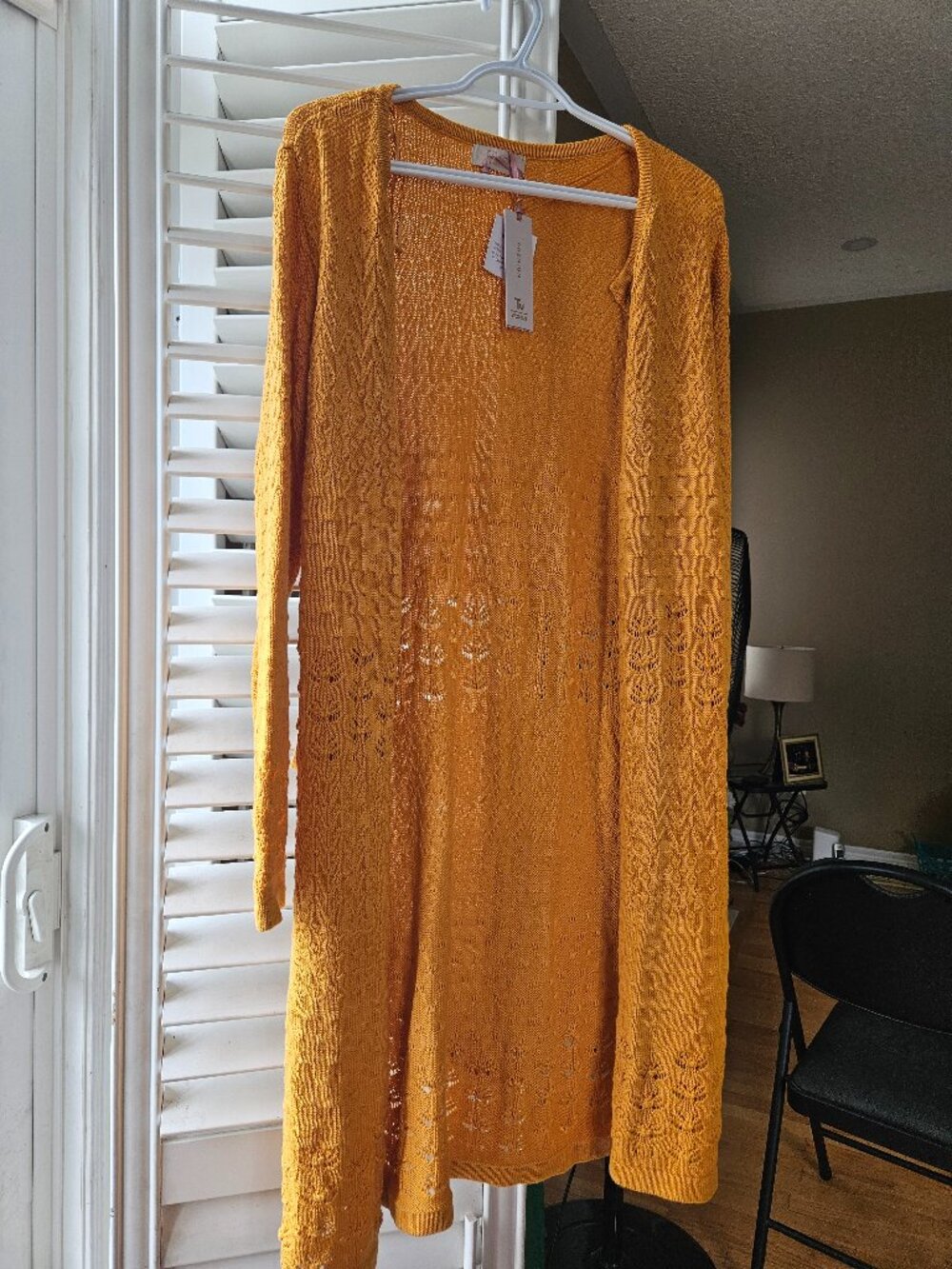 Sunflower yellow longline cardigan